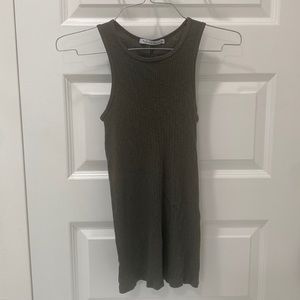 Olive Green Tank-Top